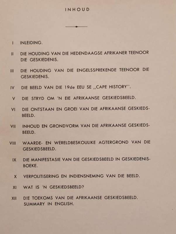 DIE AFRIKANER SE GESKIEDENISBEELD - F.A. VAN JAARSVELD (1958)