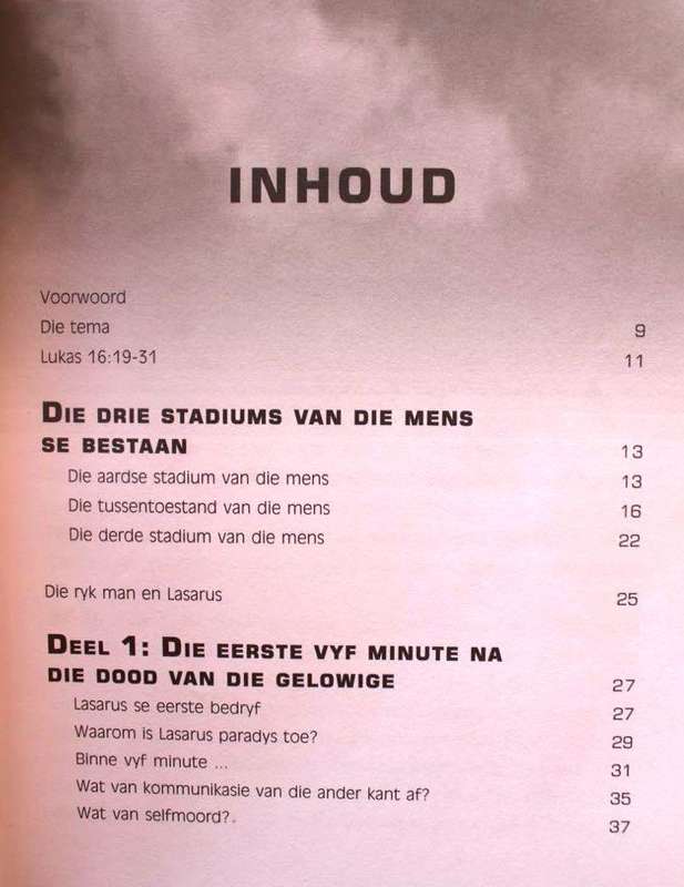 WAT GEBEUR AS 'N MENS STERF . . . DIE EERSTE 5 MINUTE NA DIE DOOD - ISAK BURGER