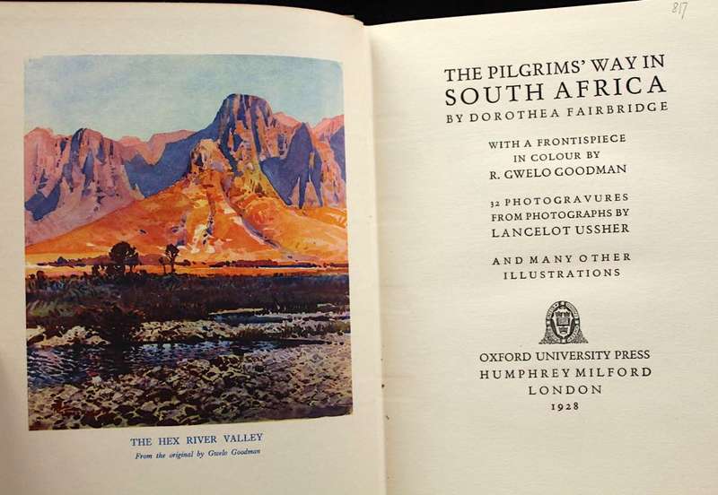 THE PILGRIMS' WAY IN SOUTH AFRICA - DOROTHEA FAIRBRIDGE (1928)