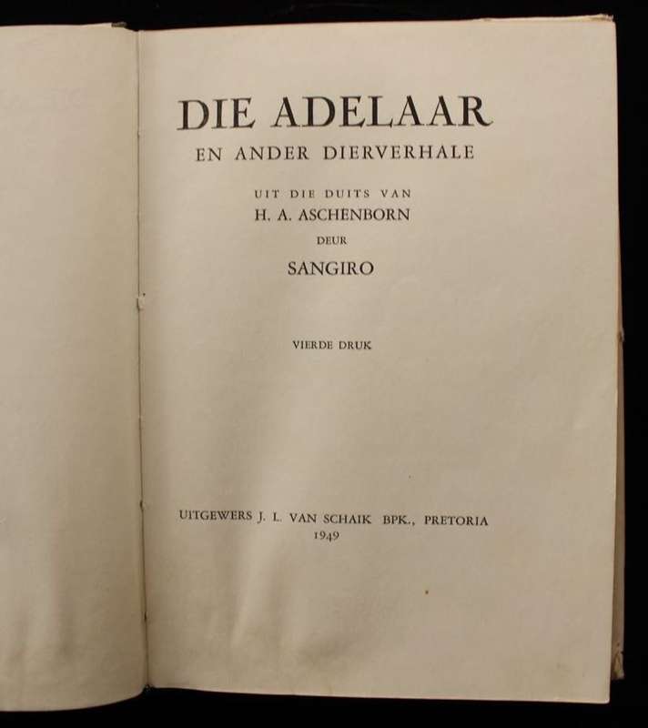DIE ADELAAR EN ANDER DIERVERHALE DEUR H. A. ASCHENBORN