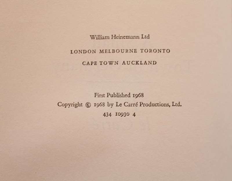 A SMALL TOWN IN GERMANY - JOHN LE CARRE - 1ST ED. 1968