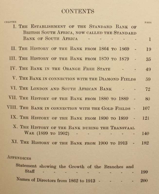 HISTORY OF THE STANDARD BANK OF SOUTH AFRICA 1862-1913 (1914)