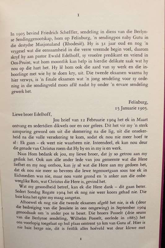 LIEWE LYDIA - LIEWE FRITZ (LIEFDESBRIEWE 1905-1906) VOORBEREI DEUR ALBA BOUWER