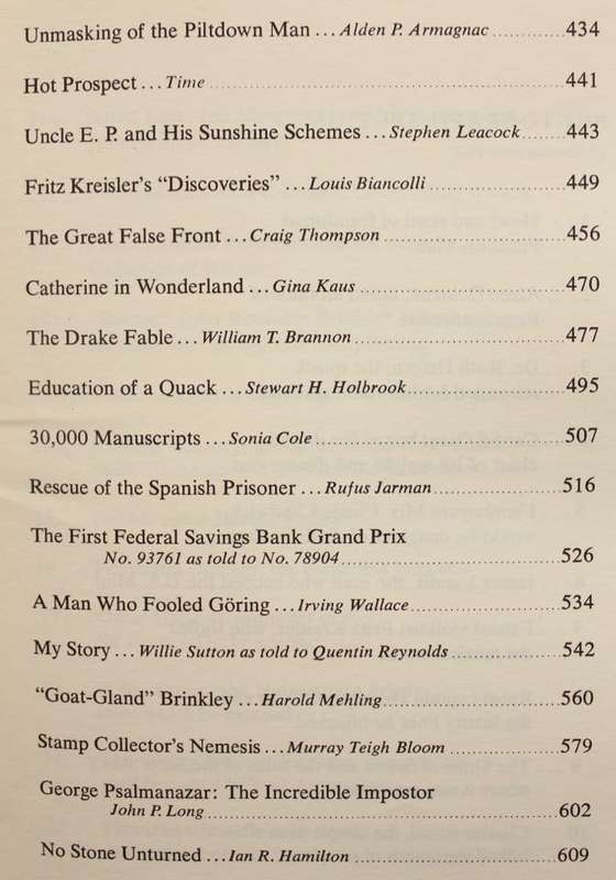 SCOUNDRELS & SCALAWAGS - 51 STORIES OF THE MOST FASCINATING CHARACTERS OF HOAX AND FRAUD