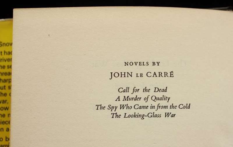 THE LOOKING-GLASS WAR BY JOHN LE CARRÉ - 1ST. ED 1965