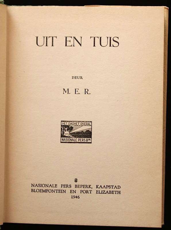 UIT EN TUIS - M.E.R. (1946) M.E. ROTHMANN