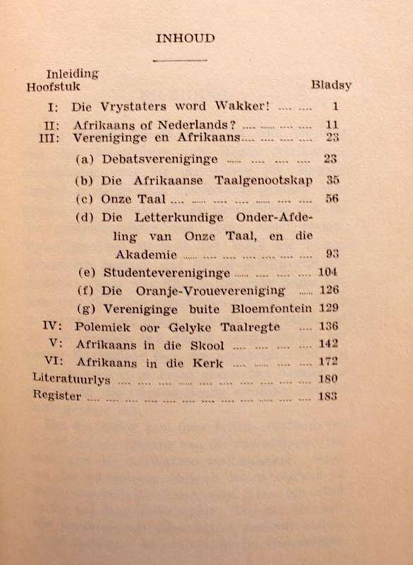 DIE VRYSTAATSE TAALBEWEGING - P.J. NIENABER (1947)