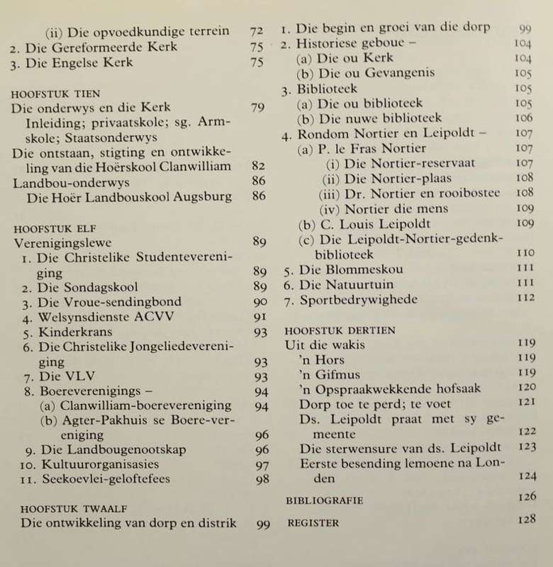 VAN ROODEZAND TOT GARIEP: DIE 150-JARIGE BESTAAN VAN DIE N.G. GEMEENTE CLANWILLIAM - D.A. KOTZE