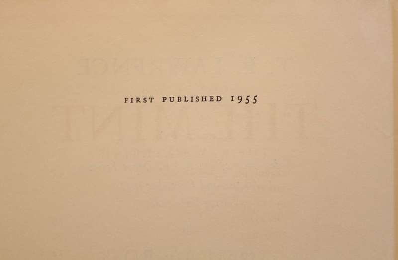 THE MINT - T. E. LAWRENCE (LAWRENCE OF ARABIA) - 1ST ED. 1955