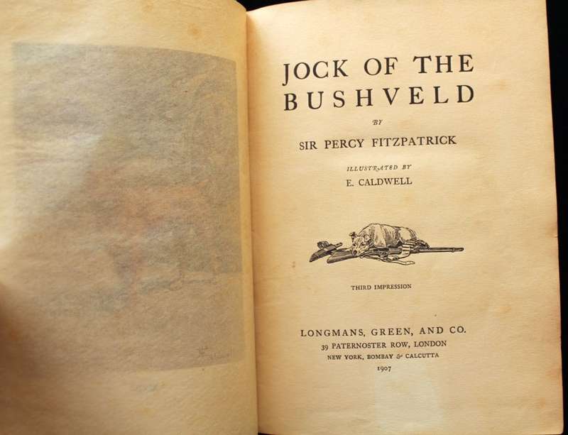 JOCK OF THE BUSHVELD by Percy Fitzpatrick 3rd. impression (1907) WITH ALL THE INCORRECT DUNG BEETLES