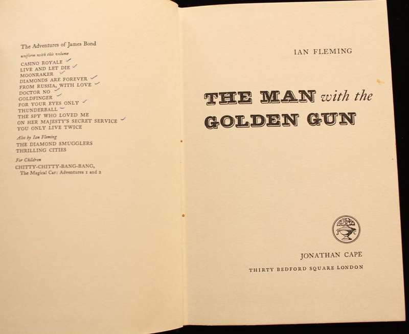 THE MAN WITH THE GOLDEN GUN by Ian Fleming (1965)