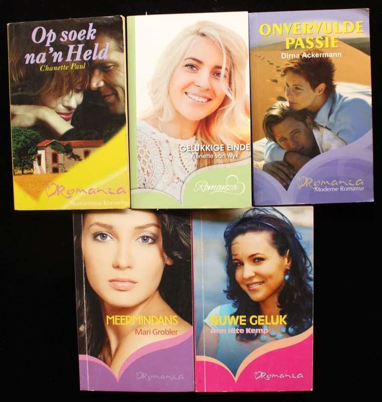 5 x ROMANZA boekies - Chanette Paul, Frenette van Wyk, Dirna Ackermann, Mari Grobler, Ann Hite Kemp
