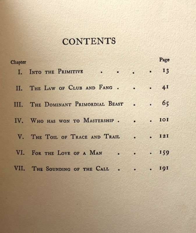 THE CALL OF THE WILD by Jack London (9th impression, 1905)