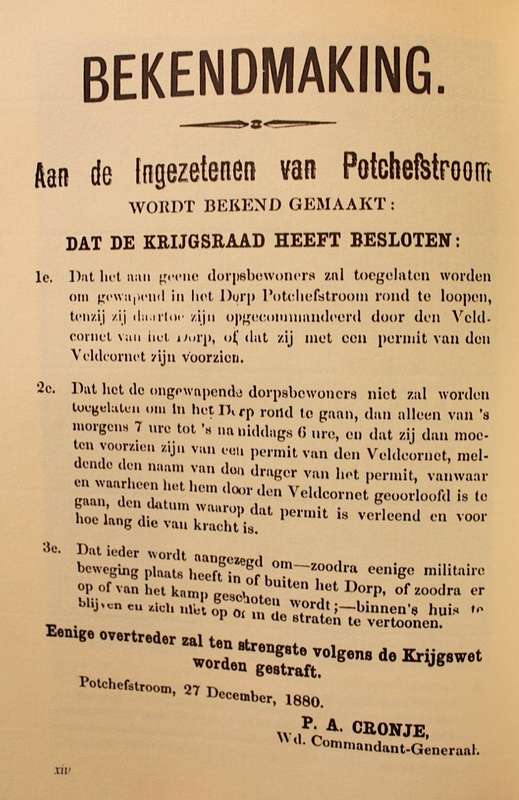 THE DIARY OF G.F. AUSTEN - MY EXPERIENCES IN POTCHEFSTROOM DURING THE FIRST BOER WAR 1880 - 1881
