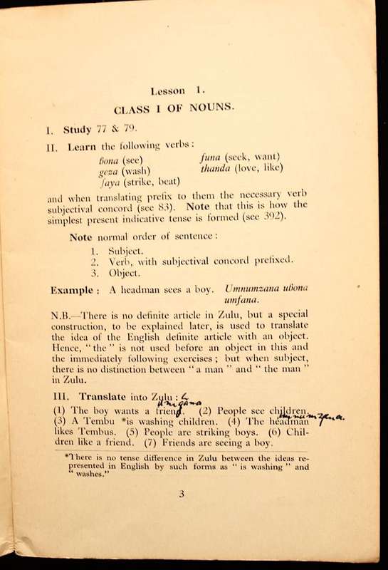 GRADED ZULU EXERCISES - C.M. DOKE & E.W. GRANT