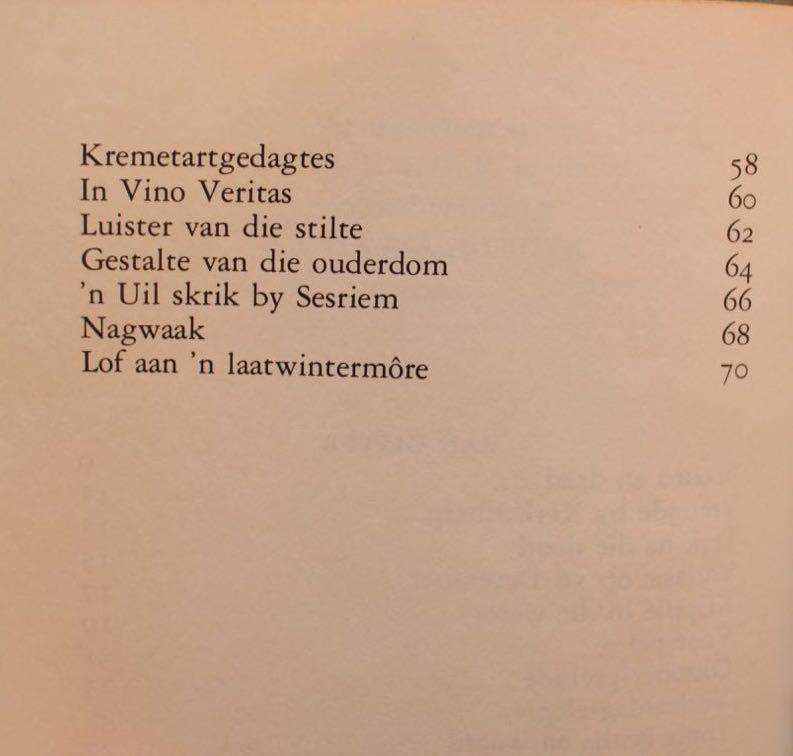 WOORD IN DIE MORE - DOLF VAN NIEKERK - GETEKEN