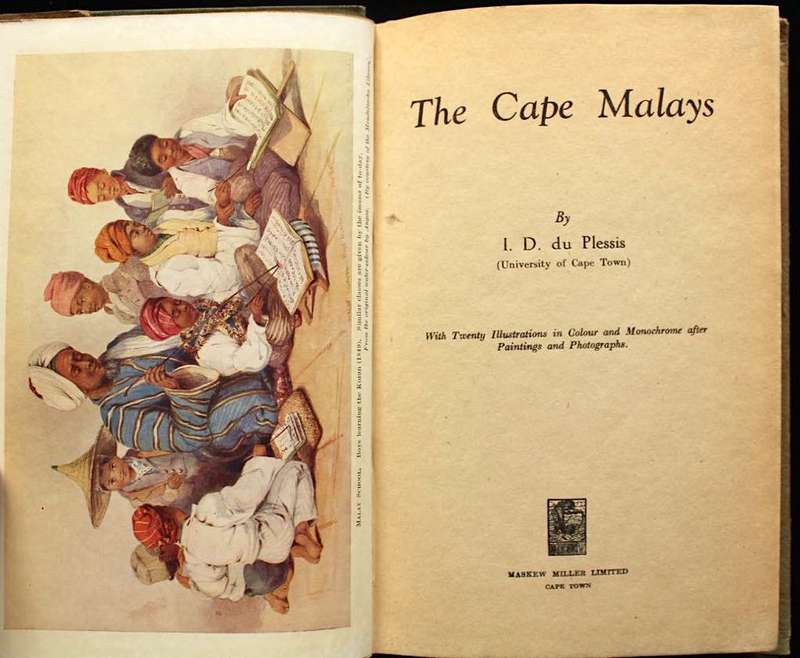 THE CAPE MALAYS - I.D. DU PLESSIS (1944)
