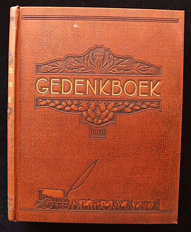 GEDENKBOEK VAN DIE OSSEWATREK 1838-1938 - D. MOSTERT (met oorspronklike glipkassie!)