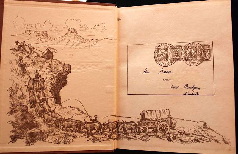 GEDENKBOEK VAN DIE OSSEWATREK 1838-1938 - D. MOSTERT (met oorspronklike glipkassie!)