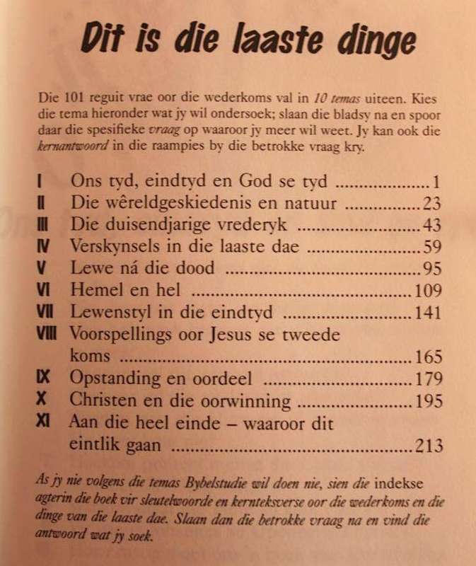 101 REGUIT ANTWOORDE OOR DIE WEDERKOMS - HANNES BURGER