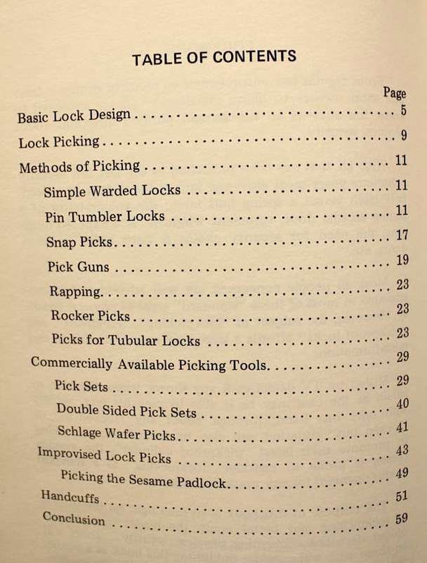 2 X SCARCE BOOKS ON LOCK PICKING