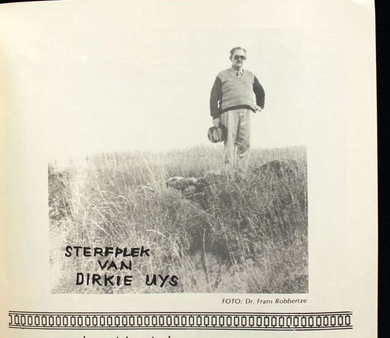 DIE STERFPLEK VAN DIRKIE UYS - F.P. DU P. ROBBERTZE