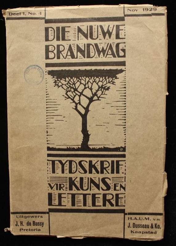 DIE NUWE BRANDWAG - DEEL I. NO. IV - NOVEMBER 1929