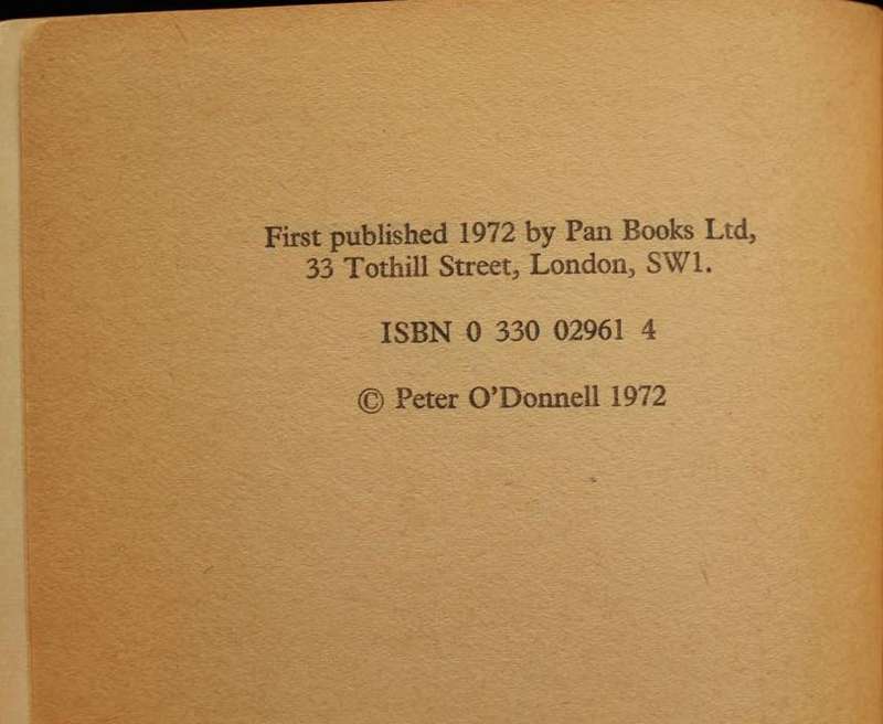 PIECES OF MODESTY - PETER O'DONNELL (1972) - 1st ed.