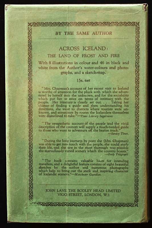 ACROSS LAPLAND with Sledge and Reindeer (1932) by Olive Murray Chapman - SIGNED & INSCRIBED