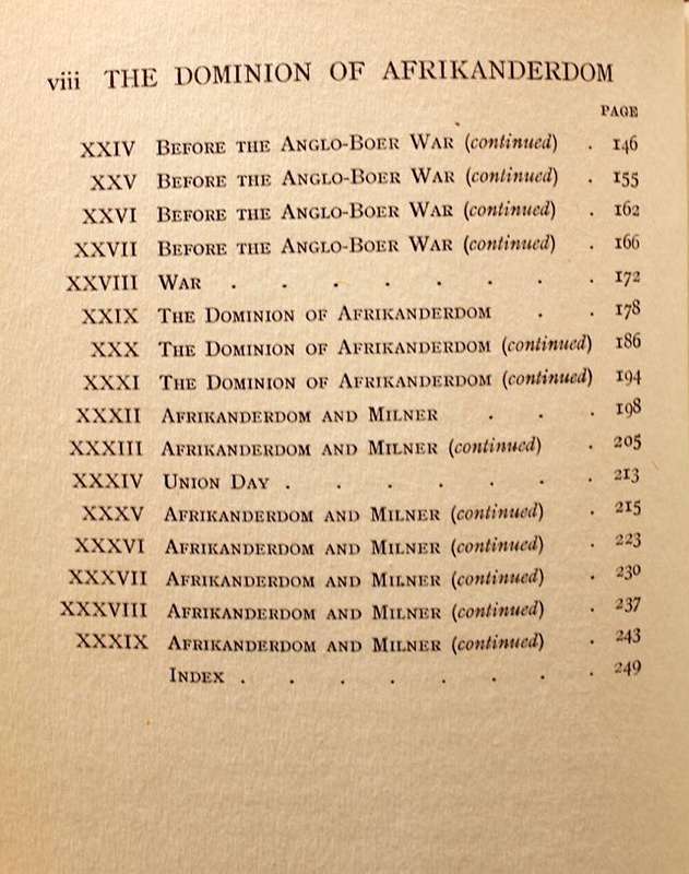 THE DOMINION OF AFRIKANERDOM - SIR JAMES TENNANT MOLTENO - 1923