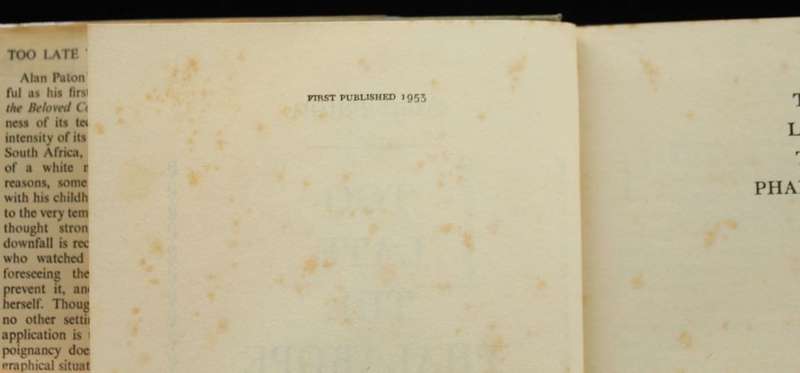 TOO LATE THE PHALAROPE - ALAN PATON - 1ST ED. 1953
