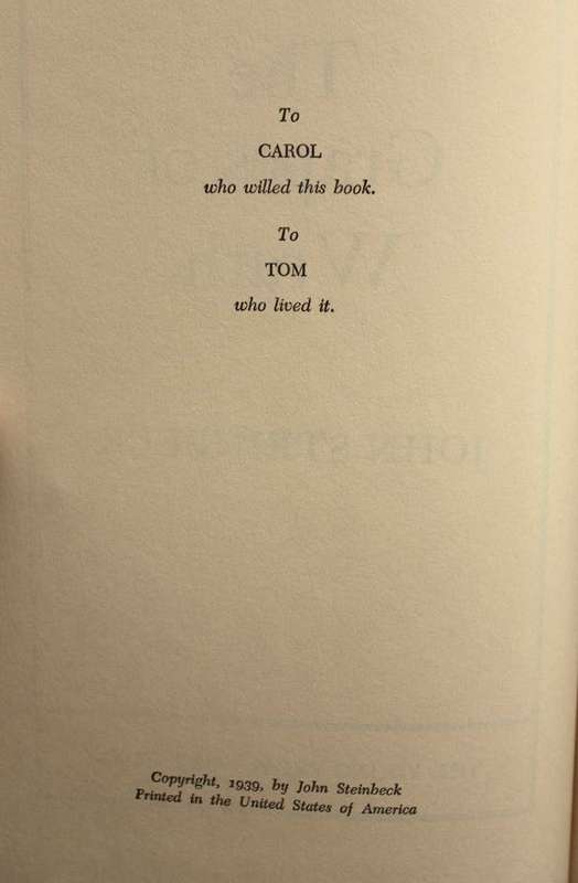THE GRAPES OF WRATH - JOHN STEINBECK