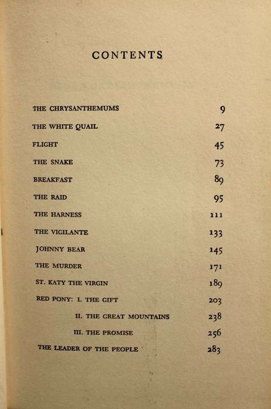 THE LONG VALLEY - JOHN STEINBECK