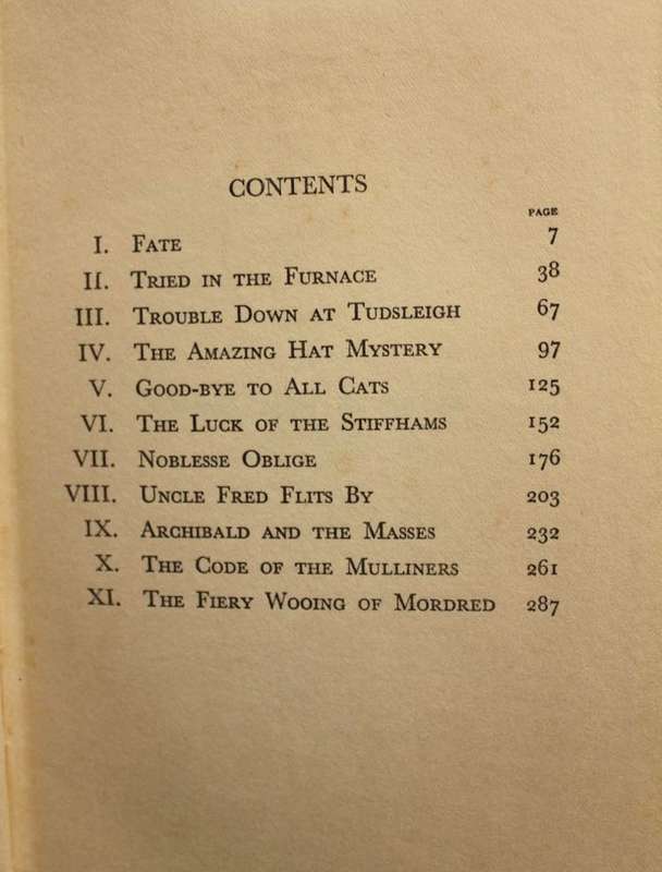 YOUNG MEN IN SPATS - P. G. WODEHOUSE (1936) - 1st ed.