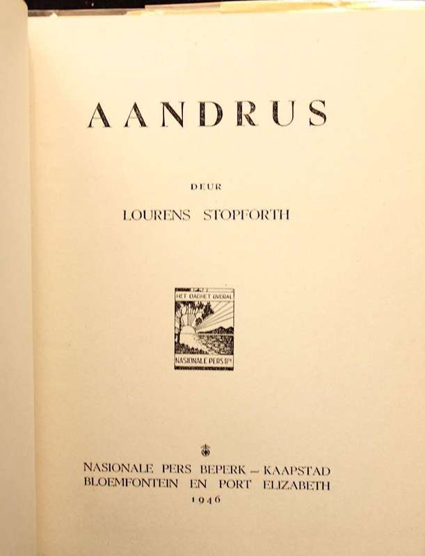 AANDRUS - LOURENS STOPFORTH (1946)