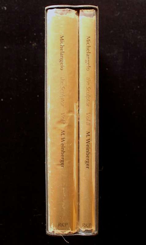 MICHELANGELO THE SCULPTOR - M. WEINBERGER - 2 VOLS. IN SLIPCASE