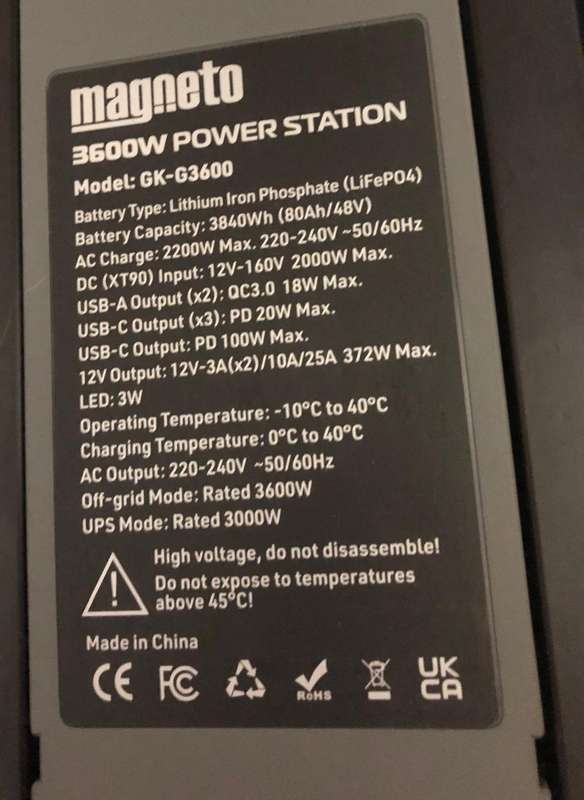Magneto Portable Power Station 3600W  Reliable Power Anytime, Anywhere!