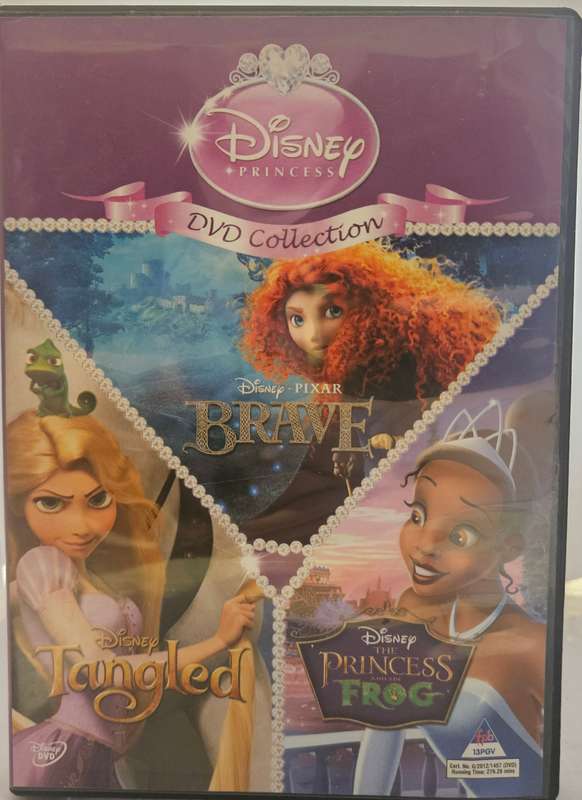 Brave + Tangled + The Princess and the Frog  DVD (225)