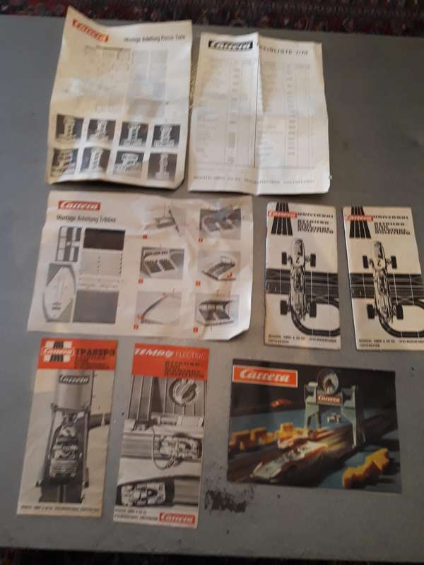 RARE VINTAGE Carrera Slot Car Pamphlets - Auction #6