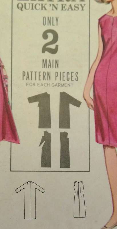 VINTAGE BUTTERICK 3468 DRESS & COAT ENSEMBLE SIZE: 14 BUST 34 COMPLETE-UNCUT-F/FOLDED