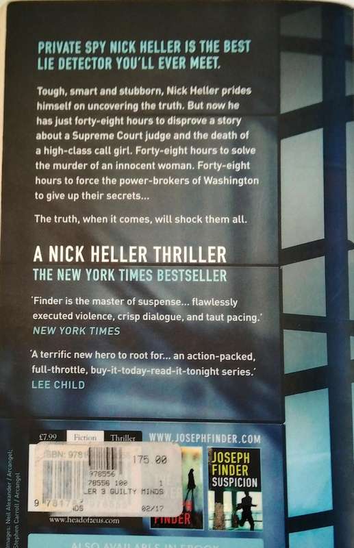 JOSEPH FINDER-GUILTY MINDS - 2016- SMALL PAPERBACK