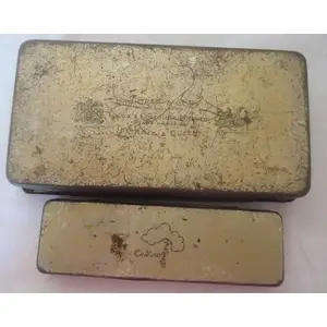 KING GEORGE V & QUEEN MARY OF HECK 1910 - 1936 COMMEMORATIVE ROUNTREE & CADBURYS TINS