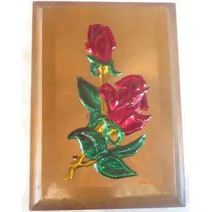 COPPER FRAMED ROSES - HAND MADE IN ZIMBABWE