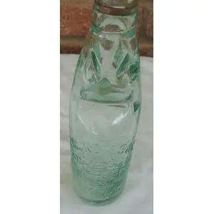 VINTAGE J. NICKOLES & Co. CODD BOTTLE WITH MARBLE MADE IN CAPE TOWN
