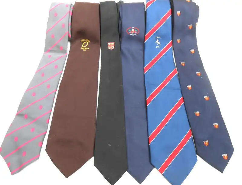SIX DIFFERENT RUGBY NECK TIES (2)