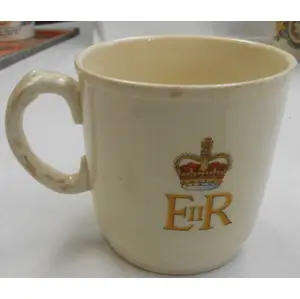 QUEEN ELIZABETH 11 - FOUR DIFFERENT COMMEMORATIVE MUGS - SOLD TOGETHER for one price