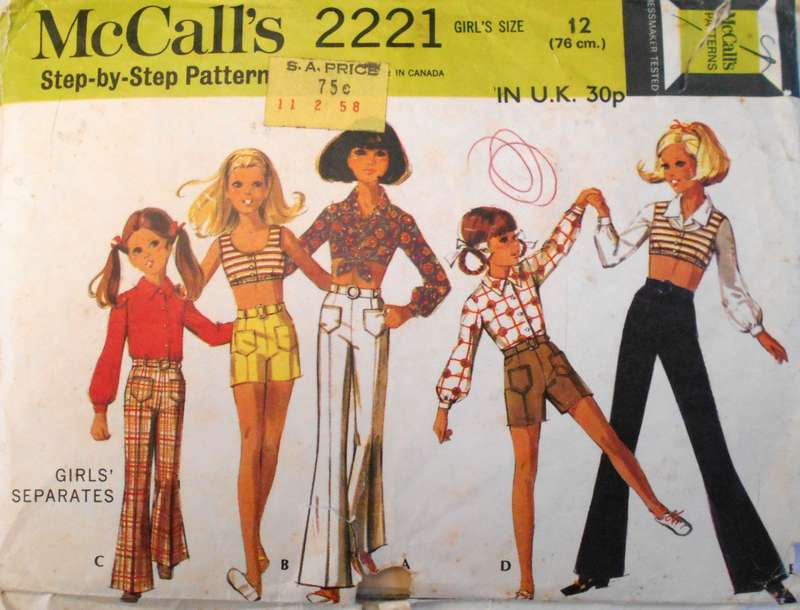 VINTAGE McCALLS 2221 GIRLS SEPARATES SIZE 12 SEE LISTING