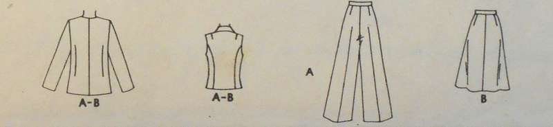 McCALLS 5625 UNLINED JACKET-WAISTCAOT-SKIRT-PANTS SIZE 12-14-16 COMPLETE-UNCUT-F/FOLDED