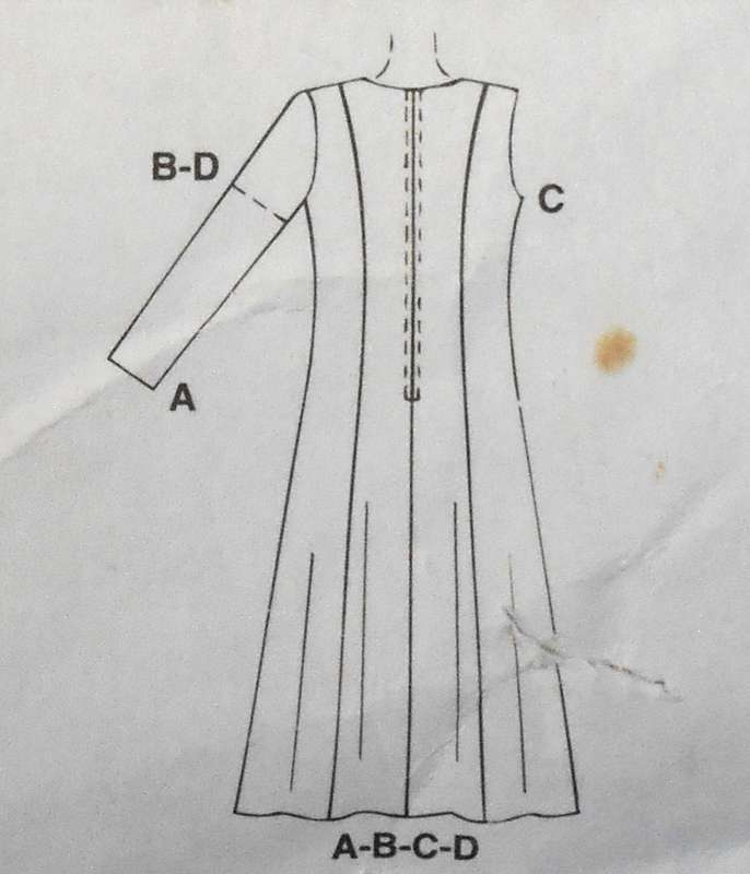 McCALLS 8301 DRESS WITH MOCK WAISTCOAT SIZE 16-18-20 COMPLETE-CUT TO 18