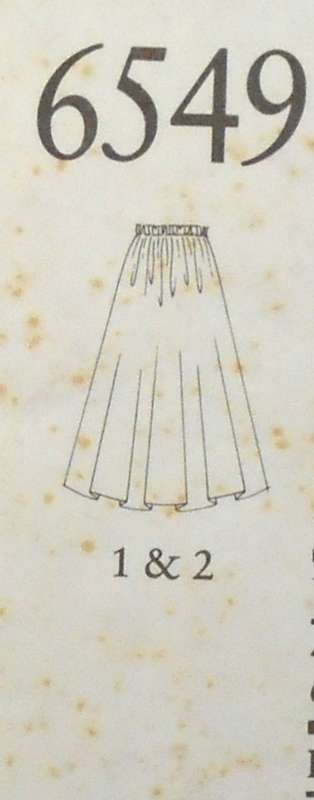 NEW LOOK PATTERNS 6549 SET OF SKIRTS SIZE 8-20 COMPLETE-CUT TO 20